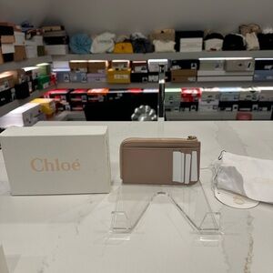 Chloe pink moona cardholder